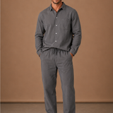 Men's Linen Cotton Set – Shirt & Trousers Smart Casual | Areleon