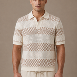 Men's Striped Polo Shirt – Premium Smart Casual Fit | Areleon