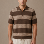 Men's Striped Polo Shirt – Premium Smart Casual Fit | Areleon