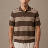Men's Striped Polo Shirt – Premium Smart Casual Fit | Areleon