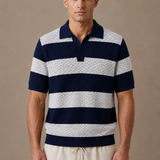 Men's Striped Polo Shirt – Premium Smart Casual Fit | Areleon
