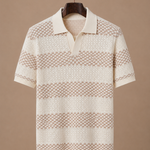 Men's Striped Polo Shirt – Premium Smart Casual Fit | Areleon