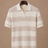 Men's Striped Polo Shirt – Premium Smart Casual Fit | Areleon