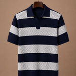 Men's Striped Polo Shirt – Premium Smart Casual Fit | Areleon