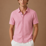 Men's Short Sleeve Linen Cotton Shirt – Smart Casual | Areleon