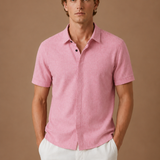 Men's Short Sleeve Linen Cotton Shirt – Smart Casual | Areleon