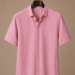 Men's Short Sleeve Linen Cotton Shirt – Smart Casual | Areleon