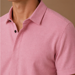 Men's Short Sleeve Linen Cotton Shirt – Smart Casual | Areleon