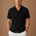 Men's Short Sleeve Linen Cotton Shirt – Smart Casual | Areleon
