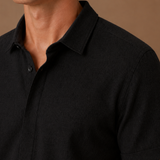 Men's Short Sleeve Linen Cotton Shirt – Smart Casual | Areleon