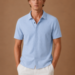 Men's Short Sleeve Linen Cotton Shirt – Smart Casual | Areleon