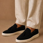 Men's Tassel Loafer Sneakers – Suede Casual Slip-On | Areleon