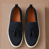 Men's Tassel Loafer Sneakers – Suede Casual Slip-On | Areleon