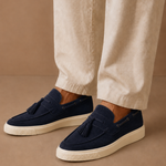 Men's Tassel Loafer Sneakers – Suede Casual Slip-On | Areleon