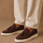Men's Tassel Loafer Sneakers – Suede Casual Slip-On | Areleon