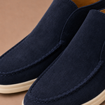 Men's Suede Ankle Loafers – Smart Casual Moc-Toe | Areleon