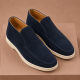 Men's Suede Ankle Loafers – Smart Casual Moc-Toe | Areleon