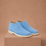 Men's Suede Ankle Loafers – Smart Casual Moc-Toe | Areleon