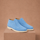 Men's Suede Ankle Loafers – Smart Casual Moc-Toe | Areleon