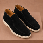 Men's Suede Ankle Loafers – Smart Casual Moc-Toe | Areleon