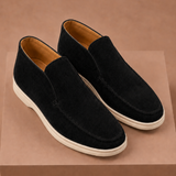 Men's Suede Ankle Loafers – Smart Casual Moc-Toe | Areleon