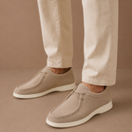 Men's Moc-Toe Lace-Up Suede Shoes – Casual Everyday | Areleon