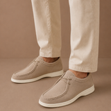 Men's Moc-Toe Lace-Up Suede Shoes – Casual Everyday | Areleon
