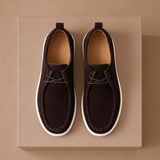 Men's Moc-Toe Lace-Up Suede Shoes – Casual Everyday | Areleon