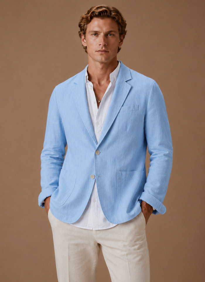 Men's Linen Blazer – Tailored Smart Casual Lightweight | Areleon