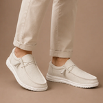 Men's Breathable Summer Loafers – Lightweight Linen | Areleon