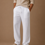 Men's Linen Blend Trousers – Lightweight Smart Casual | Areleon