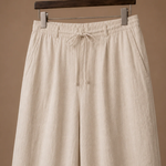 Men's Linen Blend Trousers – Lightweight Smart Casual | Areleon