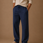Men's Linen Blend Trousers – Lightweight Smart Casual | Areleon