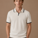 Men's Slim Fit Polo Shirt – Contrast Trim Cotton | Areleon