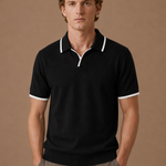 Men's Slim Fit Polo Shirt – Contrast Trim Cotton | Areleon