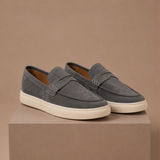 Men's Suede Penny Loafers – Premium Lightweight Slip-On | Areleon