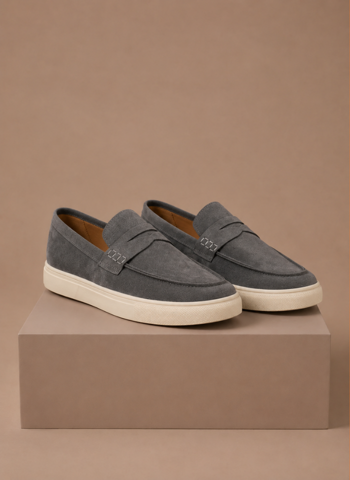 Men's Suede Penny Loafers – Premium Lightweight Slip-On | Areleon