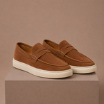 Men's Suede Penny Loafers – Premium Lightweight Slip-On | Areleon