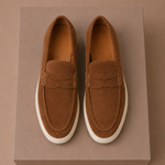 Men's Suede Penny Loafers – Premium Lightweight Slip-On | Areleon