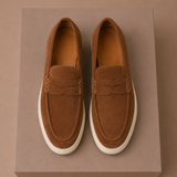 Men's Suede Penny Loafers – Premium Lightweight Slip-On | Areleon