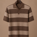 Men's Striped Polo Shirt – Premium Smart Casual Fit | Areleon
