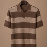 Men's Striped Polo Shirt – Premium Smart Casual Fit | Areleon