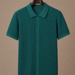 Men's Textured Polo Shirt – Breathable Smart Casual | Areleon