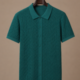 Men's Textured Polo Shirt – Breathable Smart Casual | Areleon