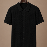 Men's Textured Polo Shirt – Breathable Smart Casual | Areleon