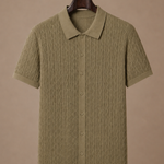 Men's Textured Polo Shirt – Breathable Smart Casual | Areleon