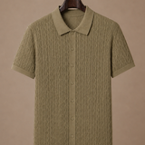 Men's Textured Polo Shirt – Breathable Smart Casual | Areleon