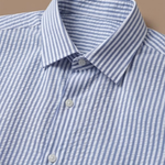 Men's Seersucker Striped Shirt – Breathable Summer Linen | Areleon
