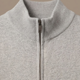 Men's Zip Cardigan – Stand Collar Stretch Knit Casual | Areleon