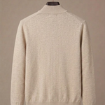 Men's Zip Cardigan – Stand Collar Stretch Knit Casual | Areleon